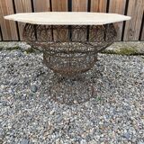 Table/planter wire table