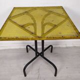 Vintage perforated metal bistro table