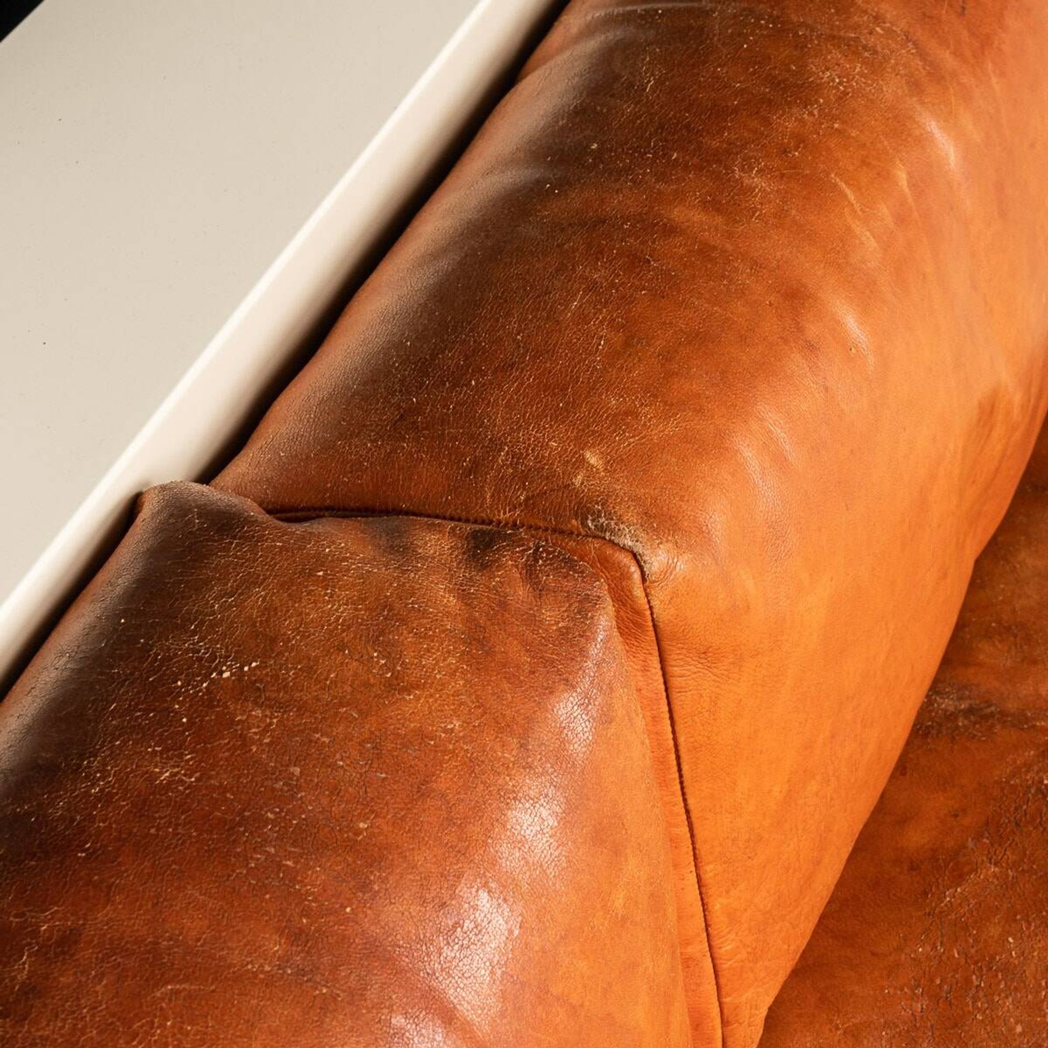20thc two-seater saratoga sofa by lella and massimo vignelli for poltronova