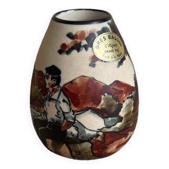 Pottery vase Ciboure signed A.Laborde