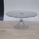 Plat gâteaux transparent verre Manage D26