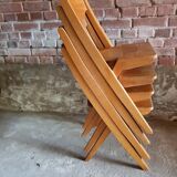 Set of four theatre chairs 1960
