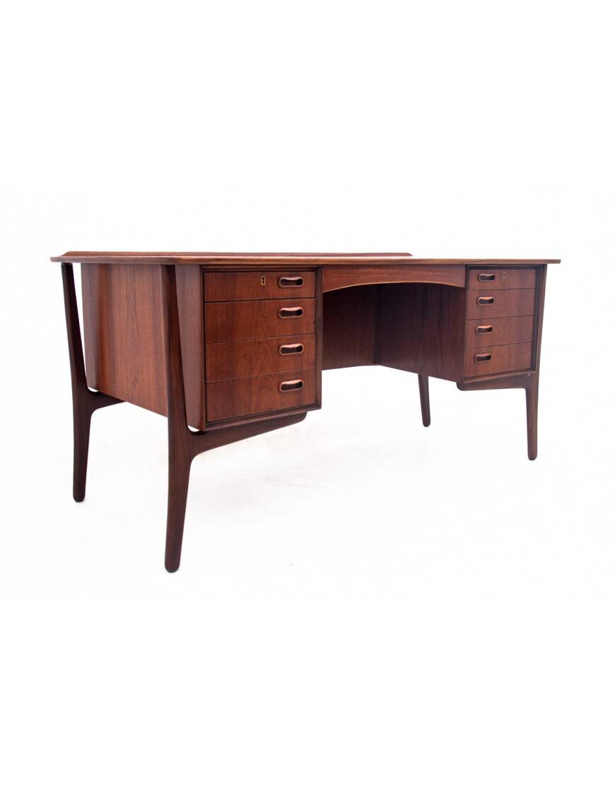 Teak Desk, designed by Svend Aage Madsen for H.P. Hansen, Denmark, 1960s