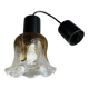 Two-coloured bubble glass tulip pendant light