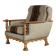 vintage brutalist oak armchair
