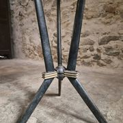 Table bistrot art déco française avec plateau Rex bakélite – c.1930–1940