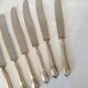Large antique X6 knives made of silver metal