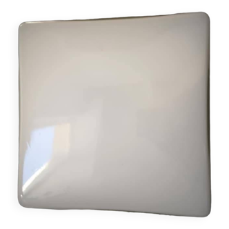 Old vintage square opaline ceiling/wall light 1960/70