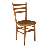 Light beech chair with caned seat