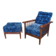 Morris "Potacol" armchair and footrest