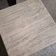Italian veined travertine coffee table or pedestal