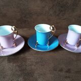 Set of 3 cups and saucers Silea