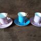 Set of 3 cups and saucers Silea