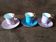 Set of 3 cups and saucers Silea