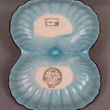 Beggar / servant in Longwy earthenware – floral decoration, 1950s