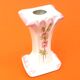 Soliflore vase alphabet letter i ceramic with floral decoration
