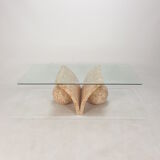 Magnussen ponte mactan stone coffee table, 1980s