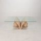 Magnussen ponte mactan stone coffee table, 1980s