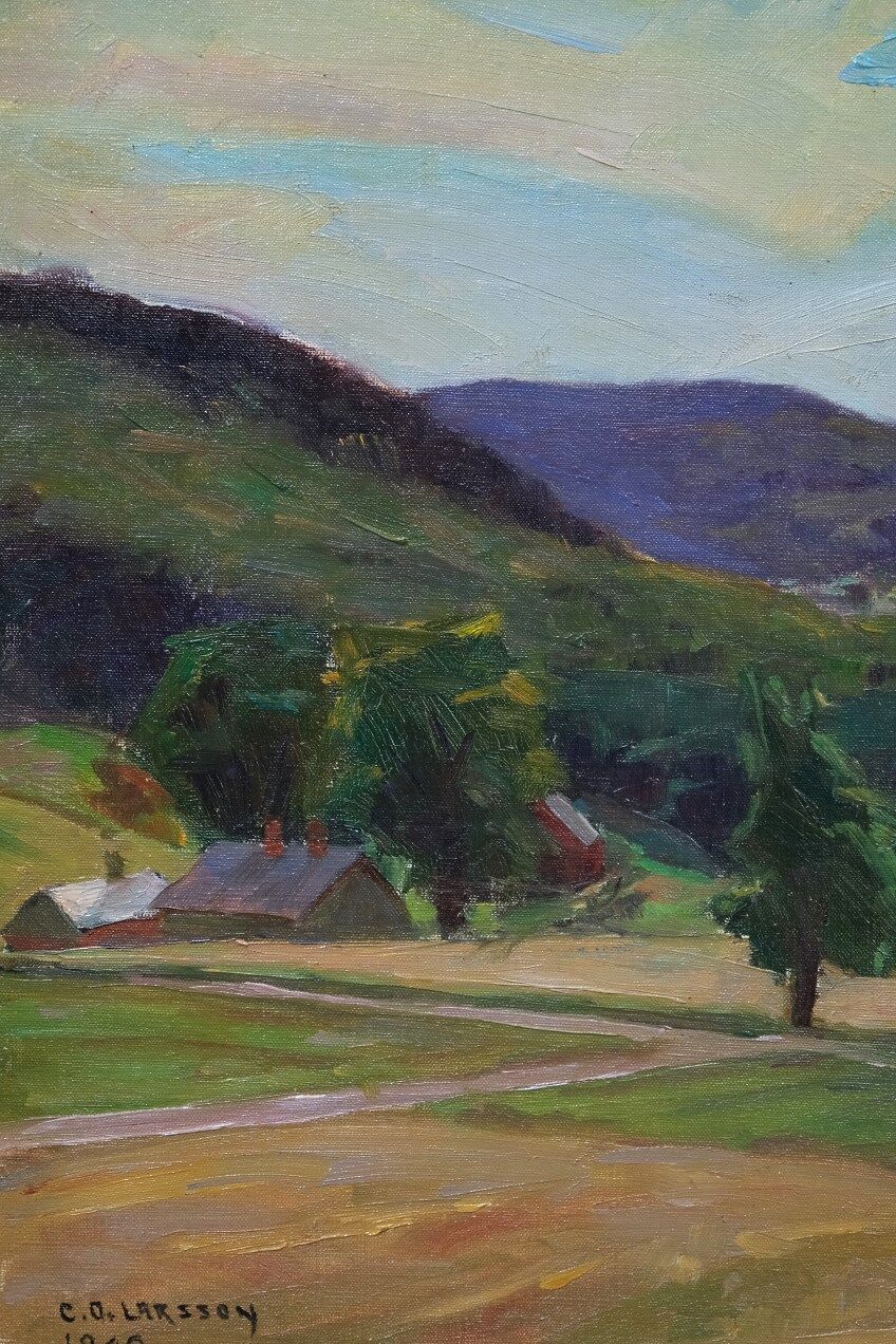 Swedish  Oil Painting by Carl Oscar Larsson, 1949