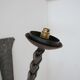 Brutalist Mid-Century Iron Wall Light