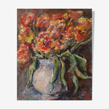 "Bouquet" peinture acrylique