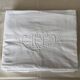 Old linen blend curtain, monogram "HL" (230x330)