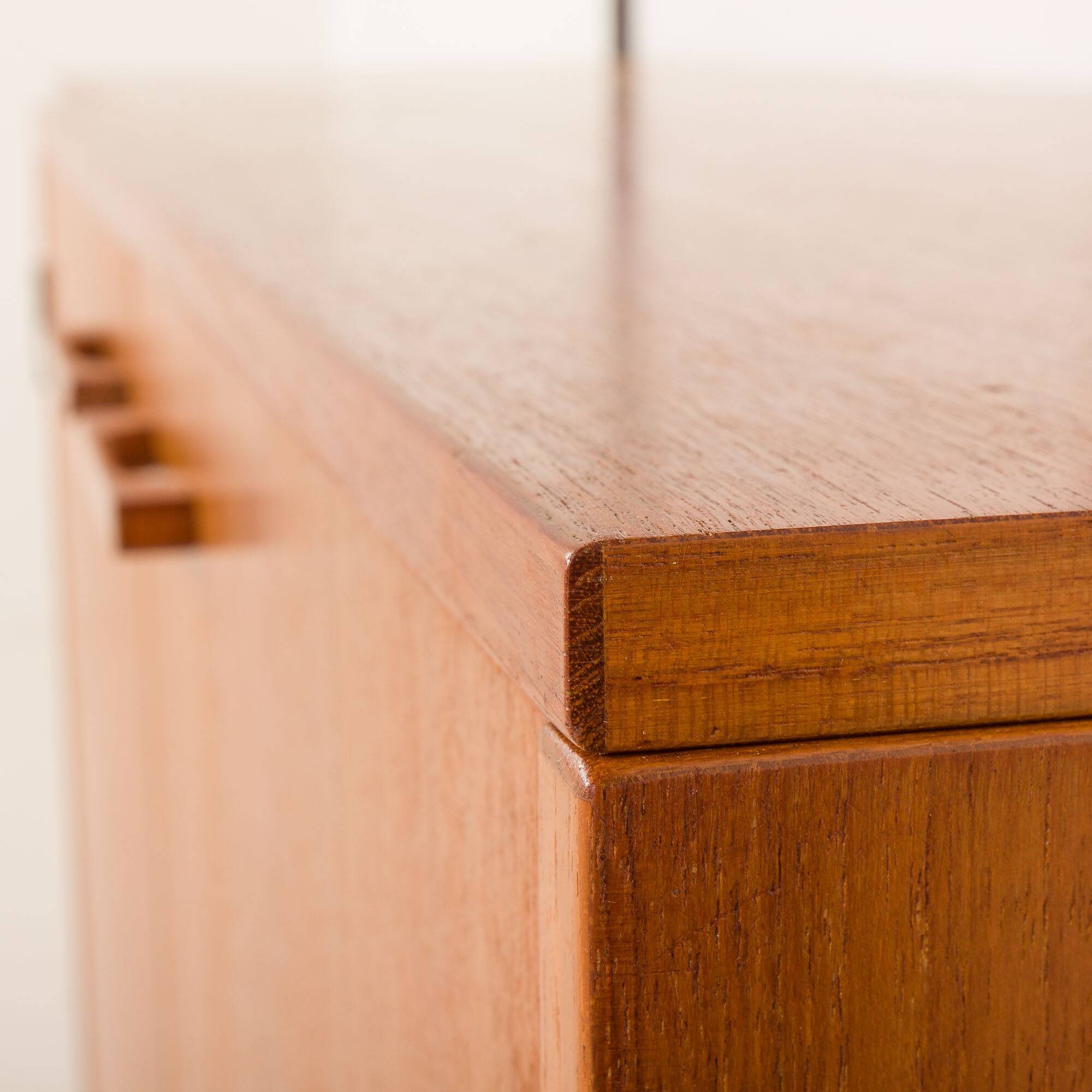 Kai Kristiansen home office shelving unit in teak for FM Mobler, 1960s