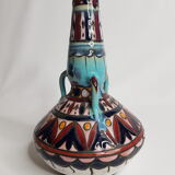 Vase en faïence coloré ancien 1930