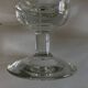 Set of 9 modernist half crystal water wine roller glasses 1960