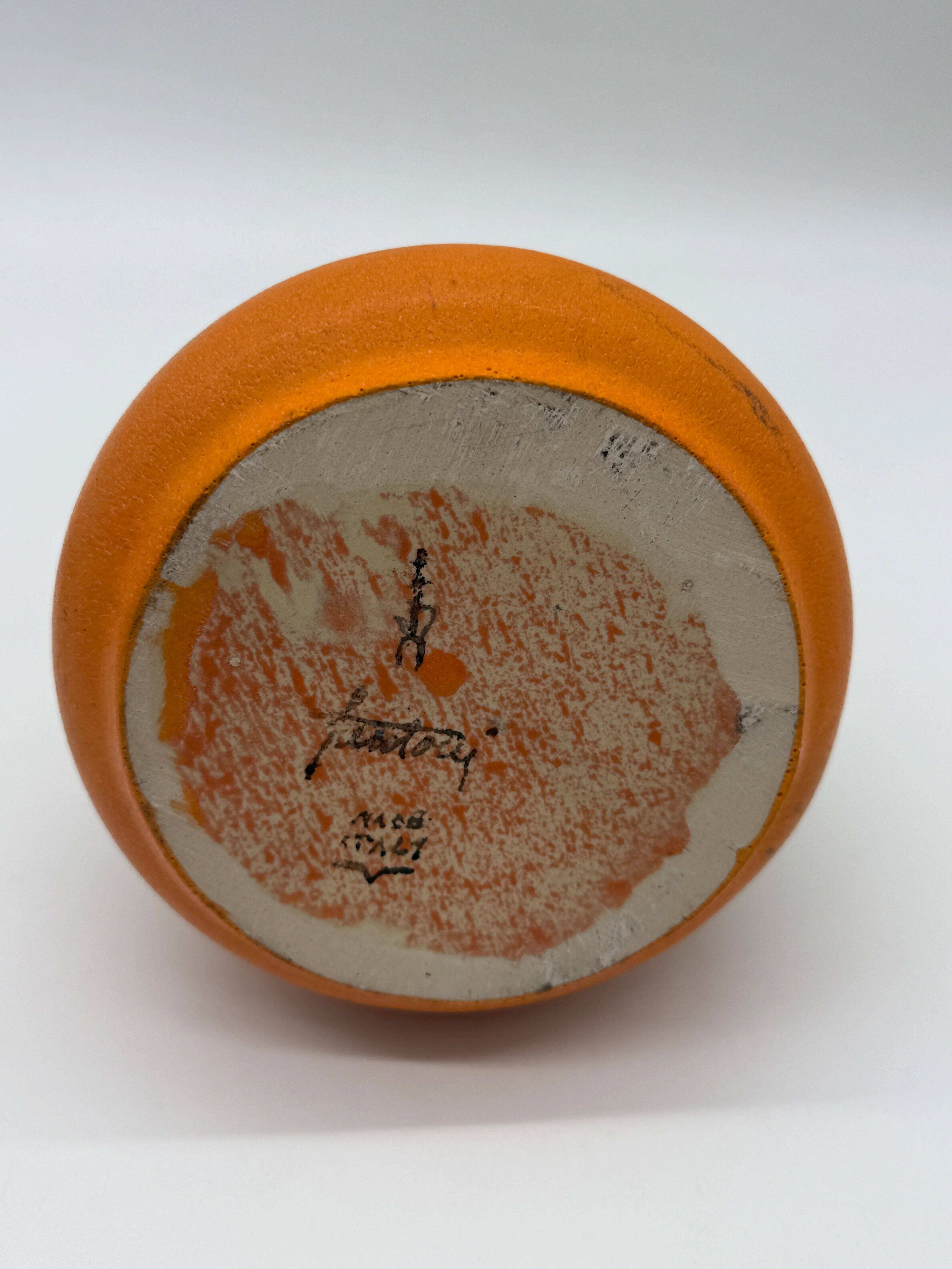 Bottle vase - ceramic by Marcello Fantoni, Italy 1960s