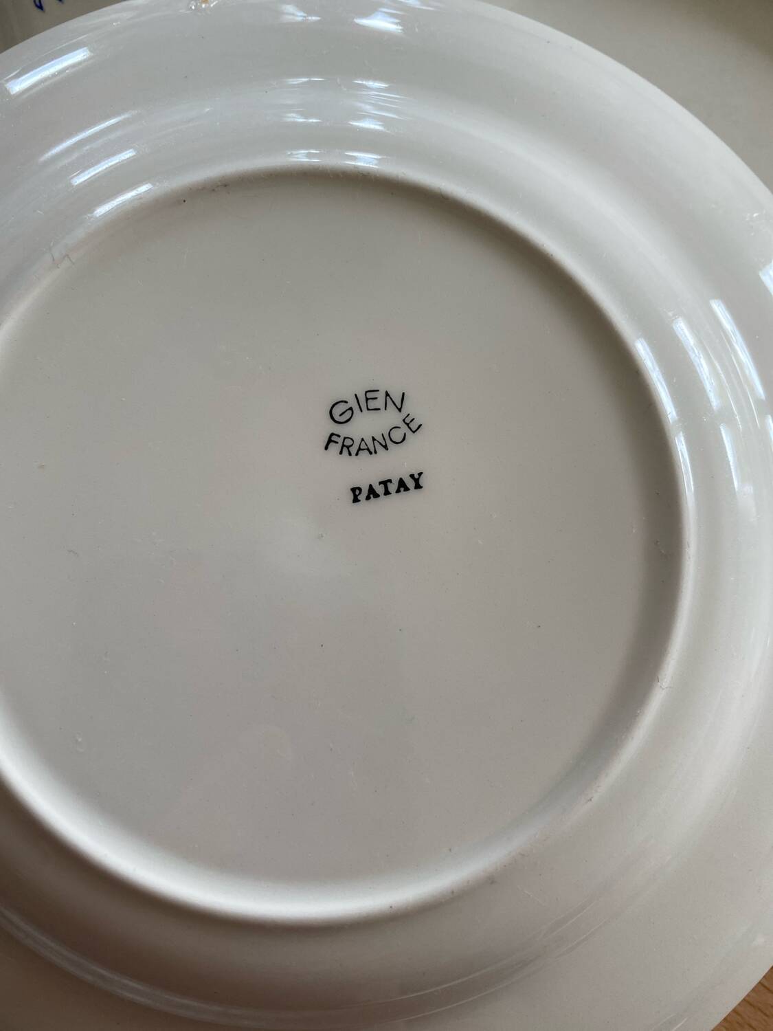 Set of 7 Gien dessert plates PATAY model