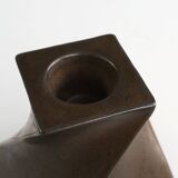 Bronze Candleholder in Ceramic by Jan Van Der Vaart, The Netherlands 1978