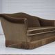 1960s, Danish 3-seater sofa, olive green furniture velour, beech wood.