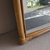 Rattan mirror
