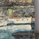 Mediterranean port, oil on canvas knife technique