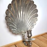 Candlestick shell in wall lamp 1950