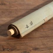 Japanese kakejiku of a coloured crane on paper – Japan, circa 1900