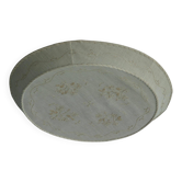 Grande applique/plafonnier suédois du milieu du siècle en lin et dentelle, Suède, années 1950