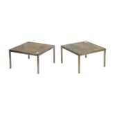 Paire de tables basses carrés