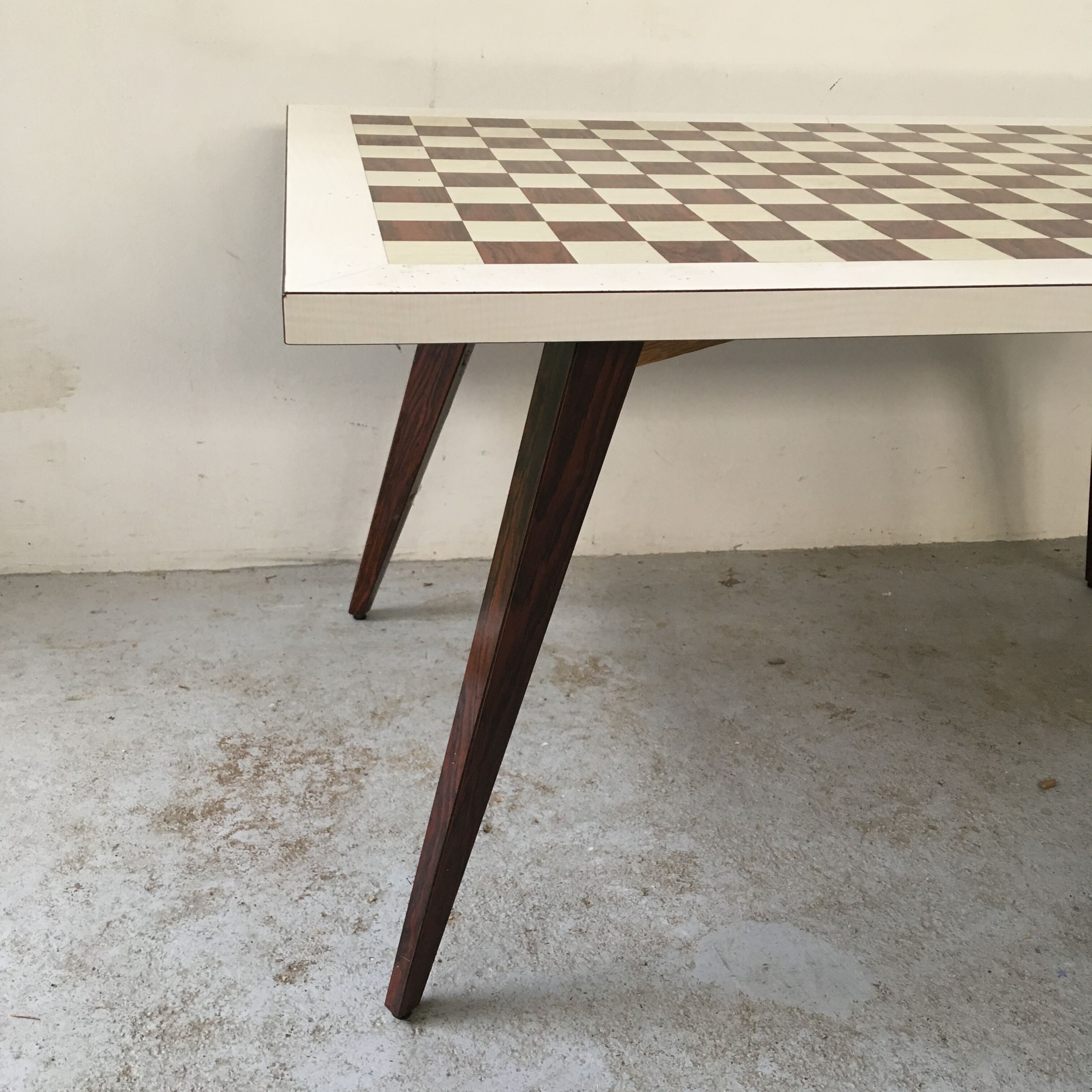 Coffee table legs compass board chessboard