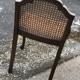 Vintage Wood & Cane Lounge Chair, 1950s