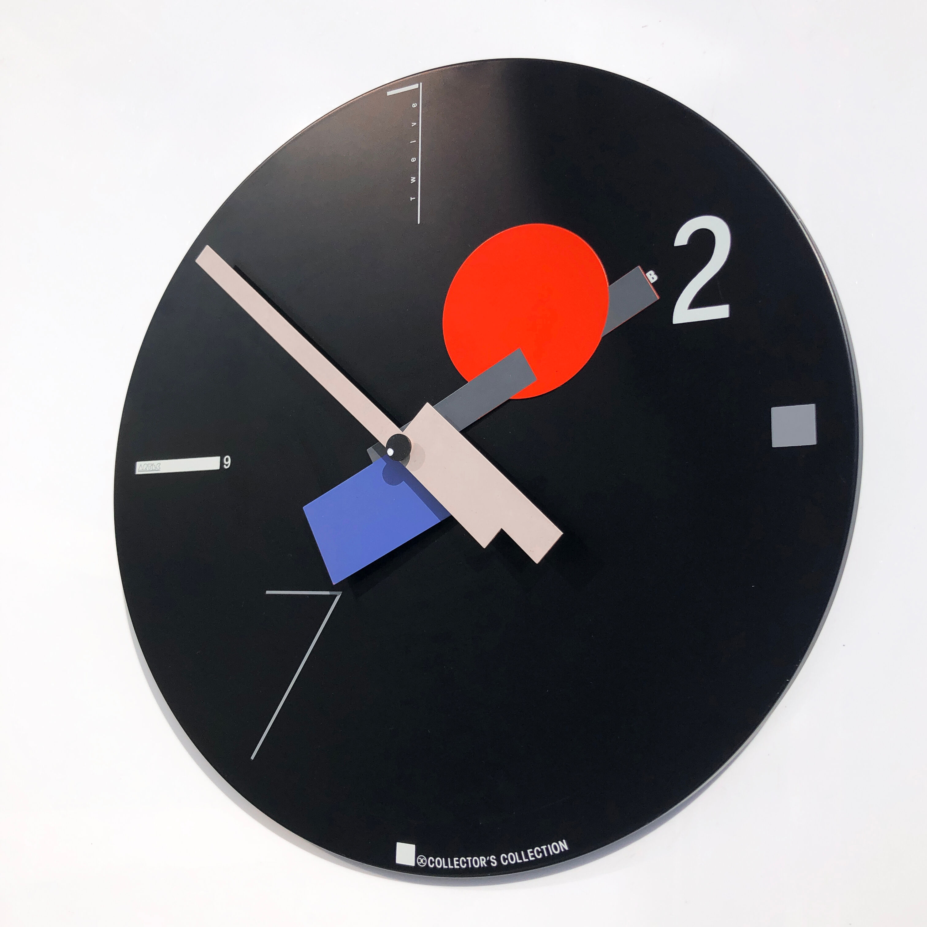 ARTEC ニコライカネッティデザイン　ポストモダン Nicolaï Canetti's constructivist wall clock for Artec, USA/Japan