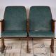 Vintage Czechoslovakian double cinema seats from the 1970s Retro Design