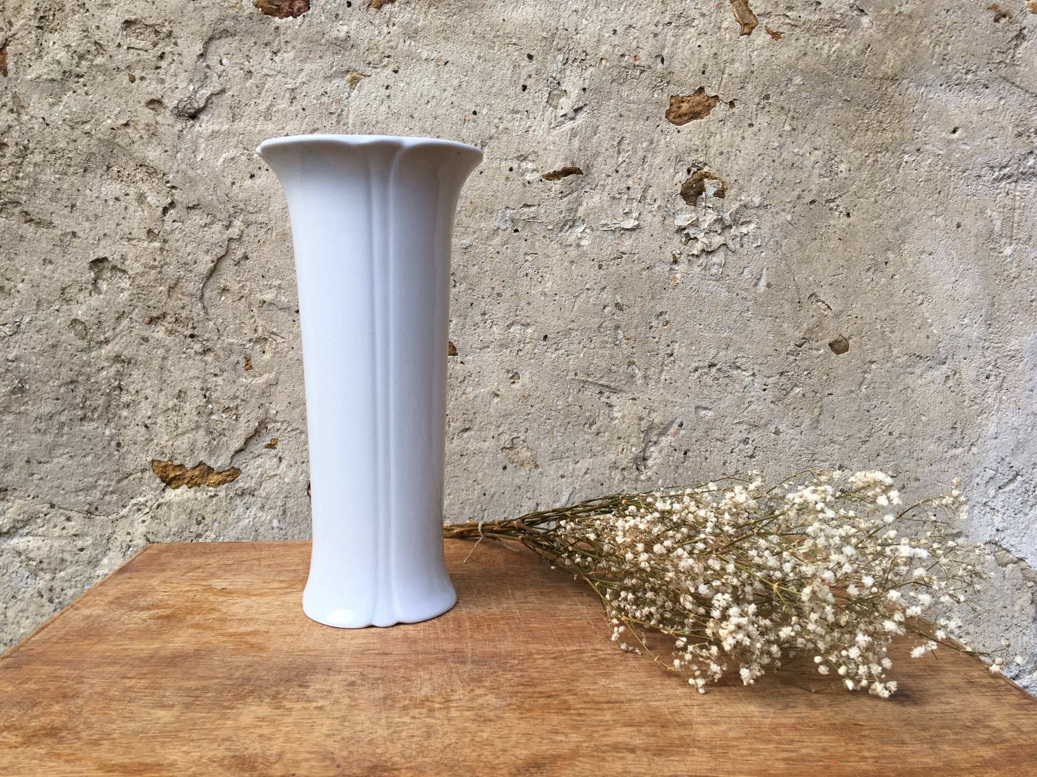 White porcelain vase