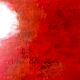 Huile sur toile bouquet de fleurs sur fond rouge signé vintage