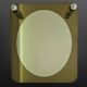 Design wall mirror with lamps, Italy 1970s