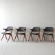 4 chaises scandinaves NK Bengt Ruda