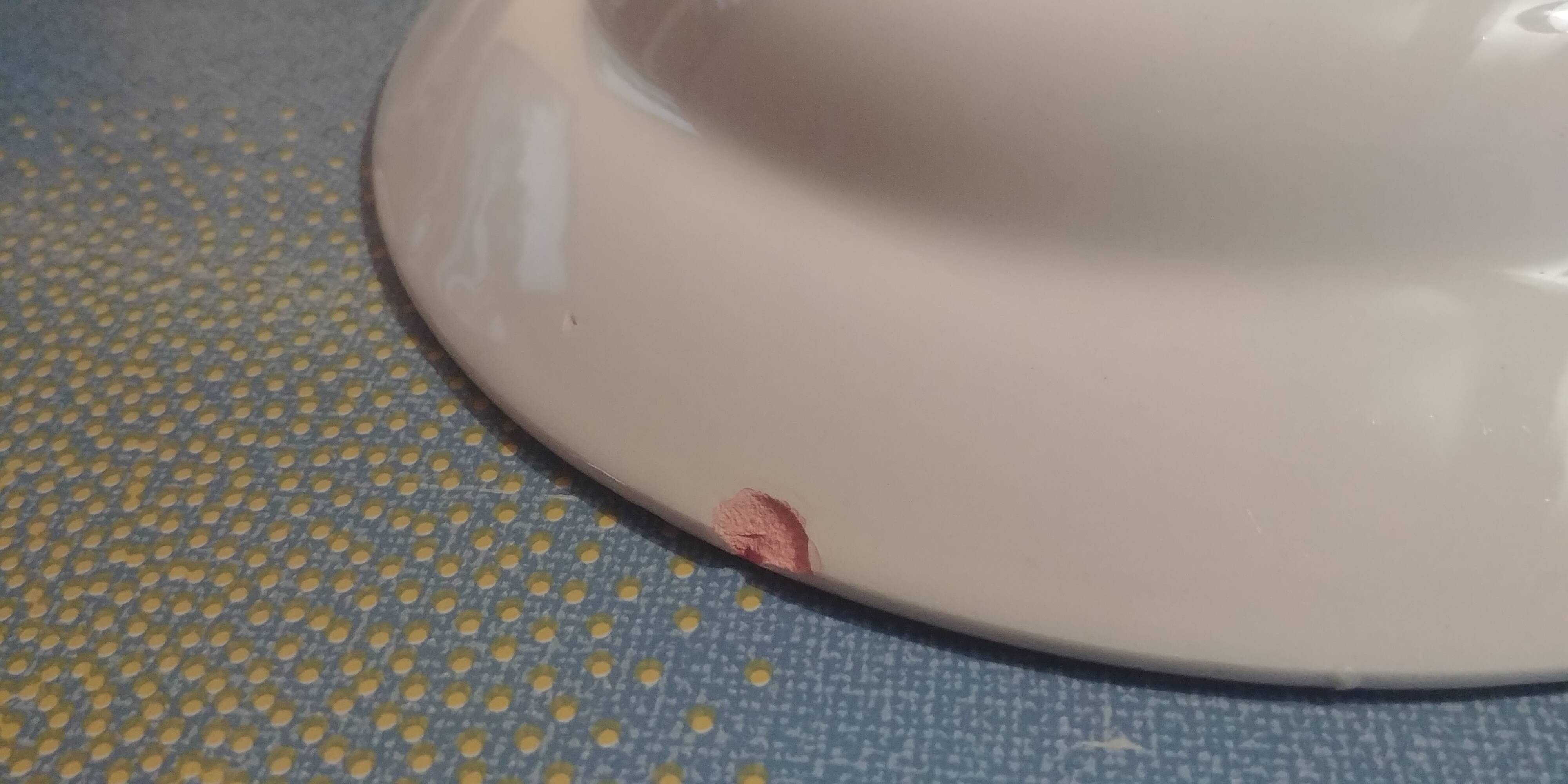 Set of thirteen old porcelain soup plates signed "Biarritz"