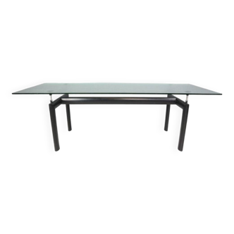 Le Corbusier glass dining table TaLe Corbusier Glass dining table 'LC6ble 'LC6' for Cassina, Italy 1970