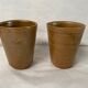 Set of 2 Mugs Digoin Sandstone Glass Cups